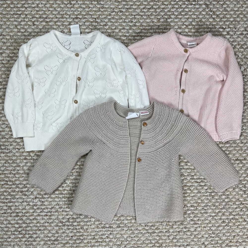 H&M + Zara Toddler Cardigans - 3 pack